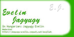 evelin jagyugy business card